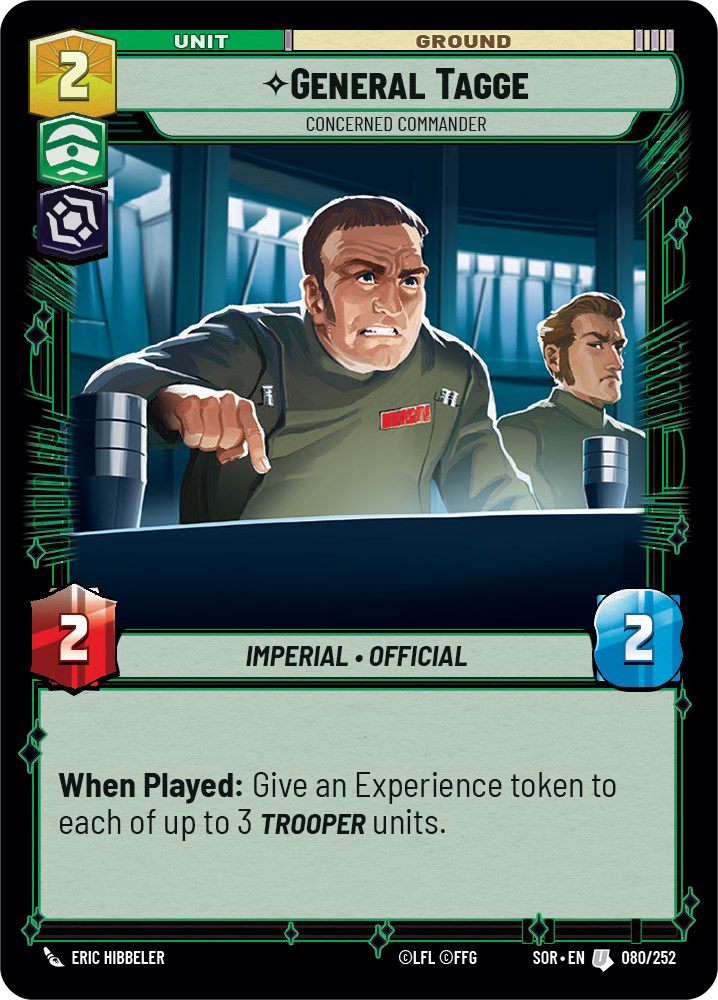 ⟡ General Tagge, Concerned Commander