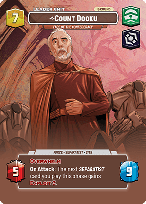 ⟡ Count Dooku, Face of the Confederacy (back)