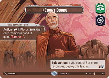 ⟡ Count Dooku, Face of the Confederacy