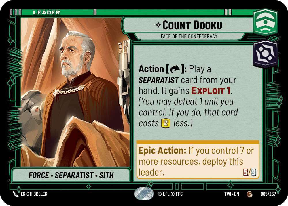 ⟡ Count Dooku, Face of the Confederacy