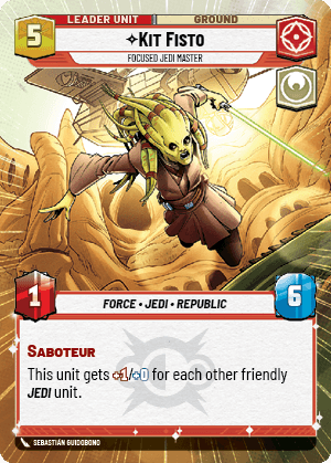 ⟡ Kit Fisto, Focused Jedi Master (back)