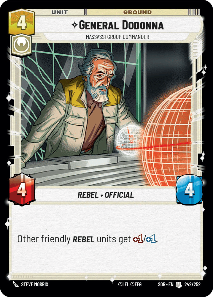 ⟡ General Dodonna, Massassi Group Commander