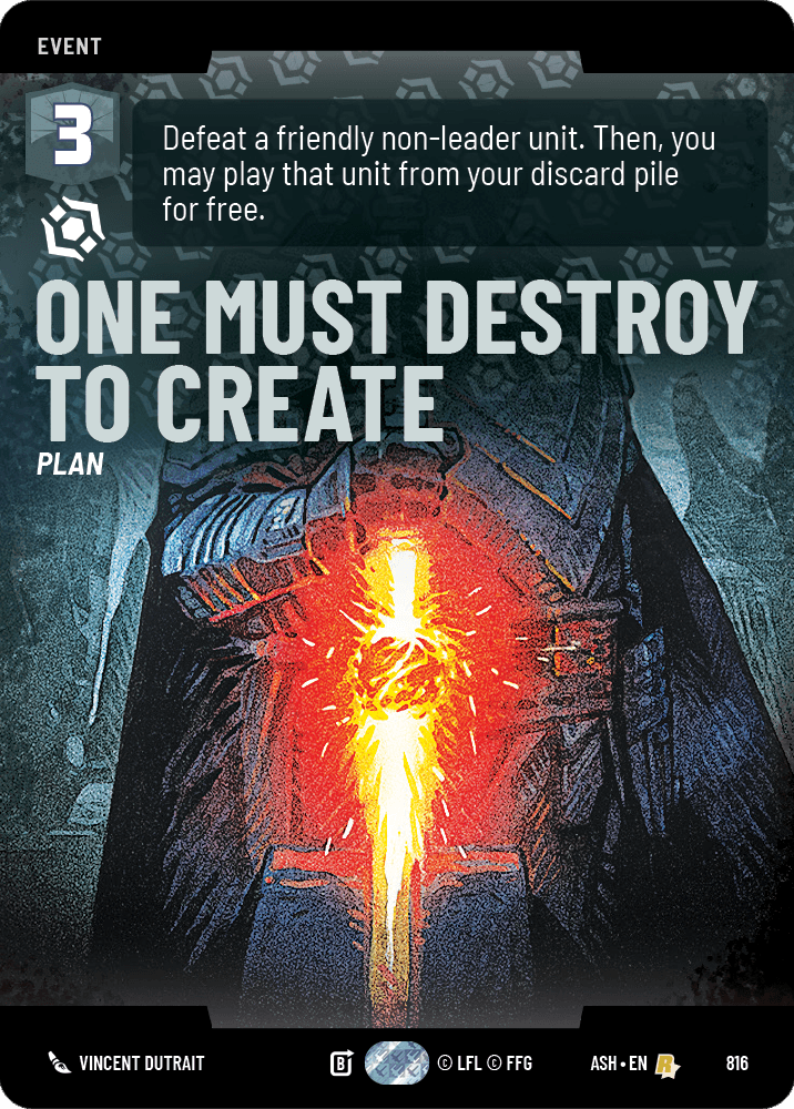 One Must Destroy to Create