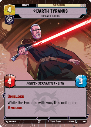 ⟡ Darth Tyranus, Servant of Sidious