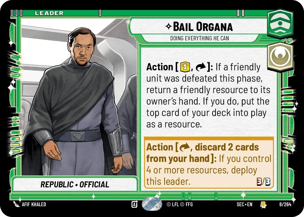⟡ Bail Organa, Doing Everything He Can