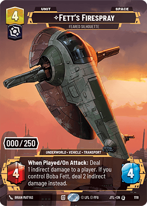 ⟡ Fett's Firespray, Feared Silhouette