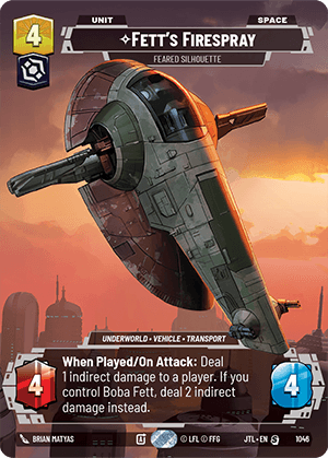 ⟡ Fett's Firespray, Feared Silhouette