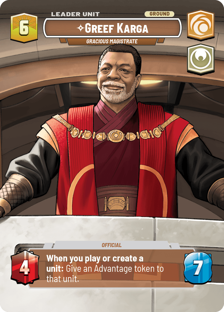 ⟡ Greef Karga, Gracious Magistrate (back)