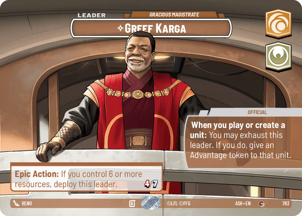 ⟡ Greef Karga, Gracious Magistrate