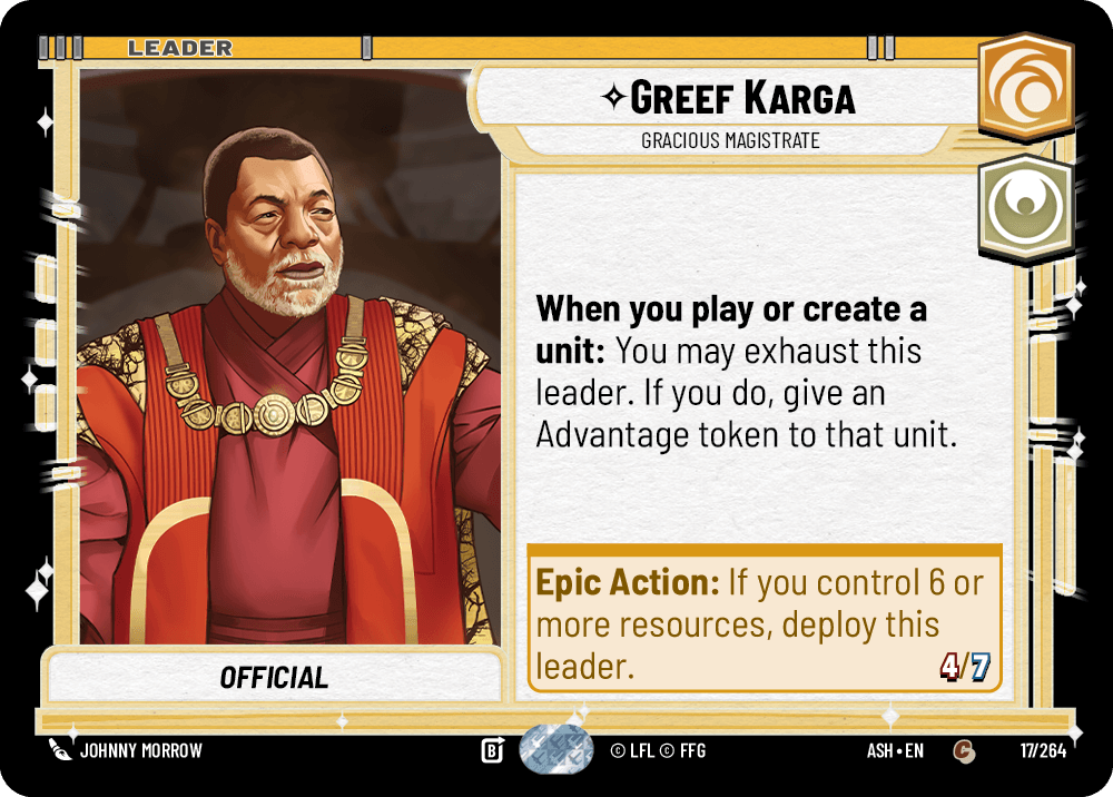 ⟡ Greef Karga, Gracious Magistrate