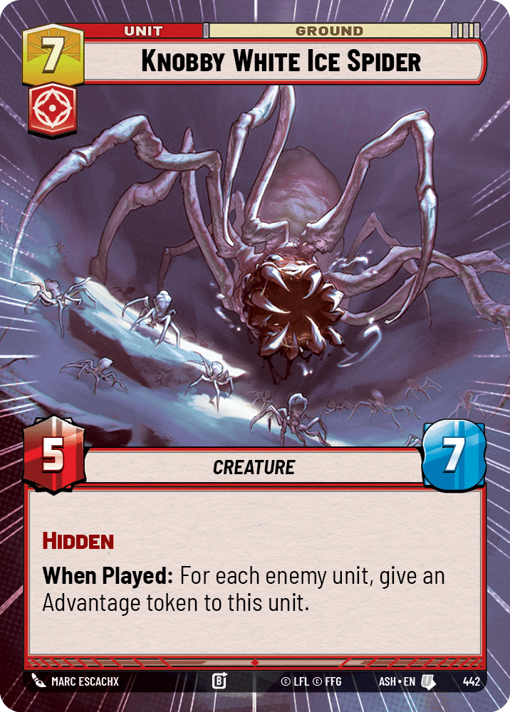 Knobby White Ice Spider
