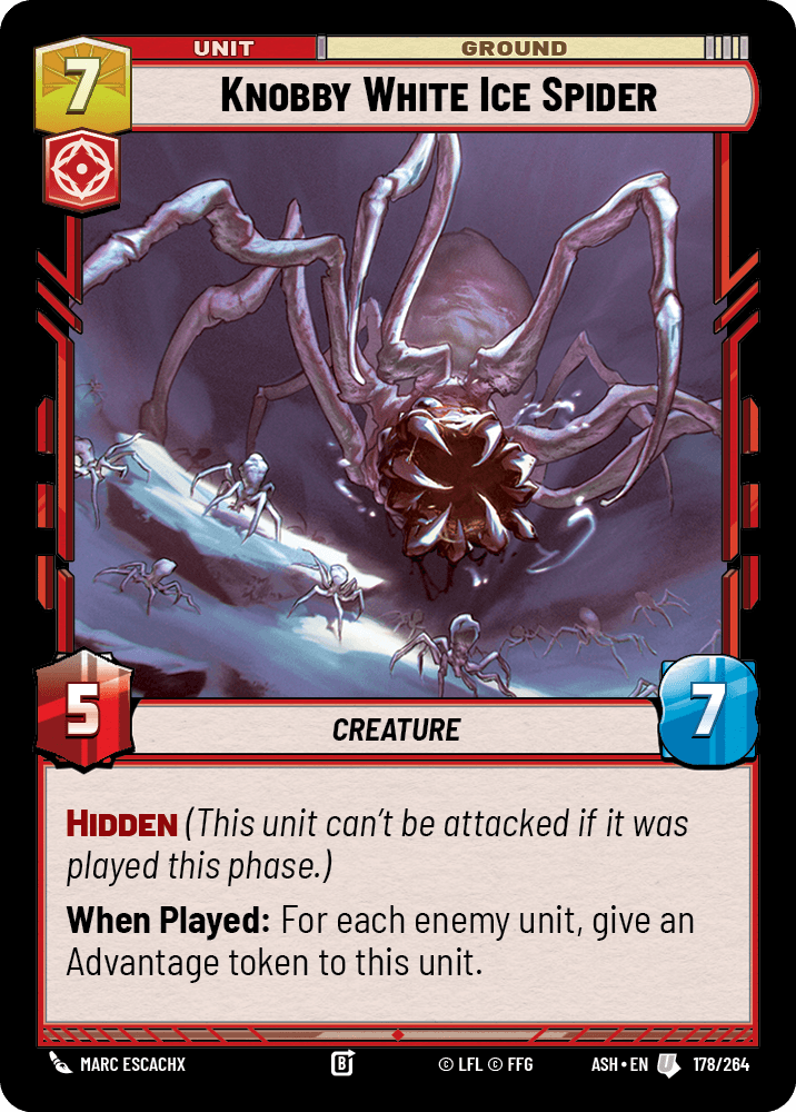 Knobby White Ice Spider