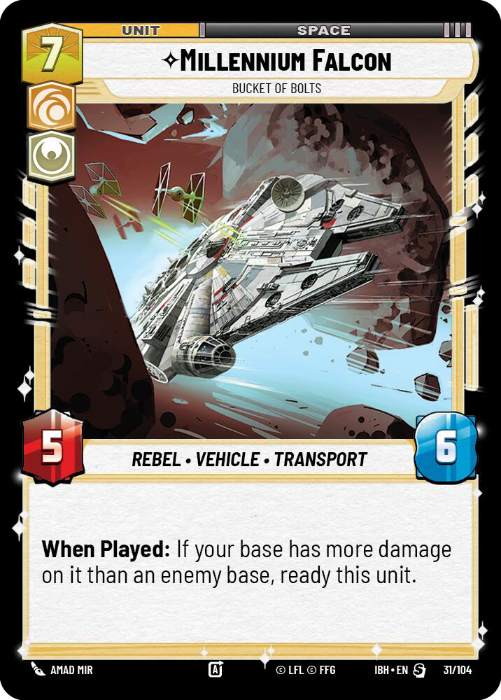 ⟡ Millennium Falcon, Bucket of Bolts
