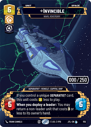 ⟡ Invincible, Naval Adversary