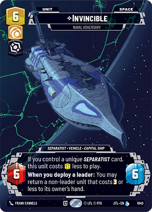 ⟡ Invincible, Naval Adversary