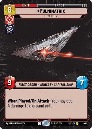 ⟡ Fulminatrix, Fleet Killer