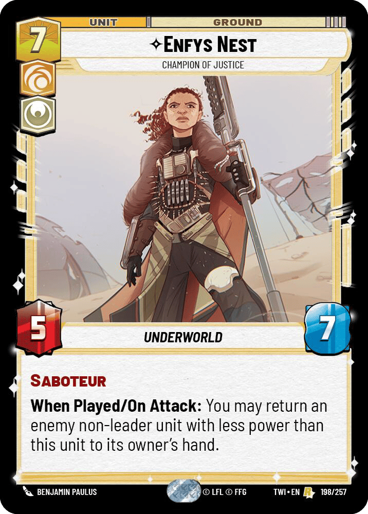 ⟡ Enfys Nest, Champion of Justice