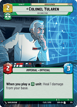 ⟡ Colonel Yularen, ISB Director