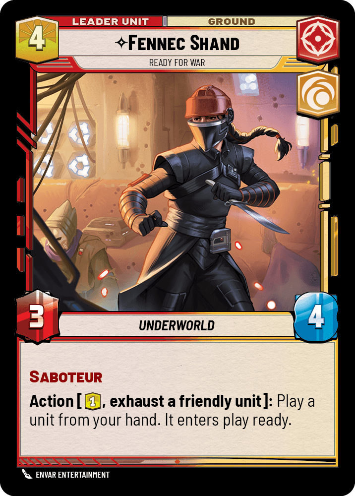 ⟡ Fennec Shand, Ready for War (back)