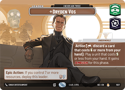 ⟡ Dryden Vos, I Never Ask Twice