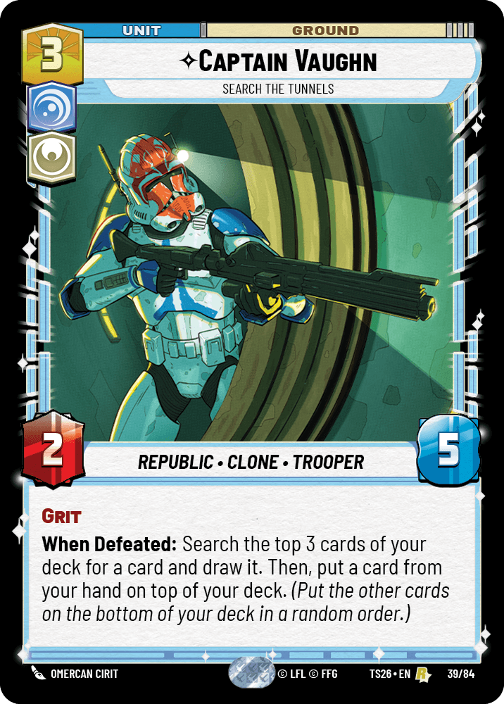 ⟡ Captain Vaughn, Search the Tunnels