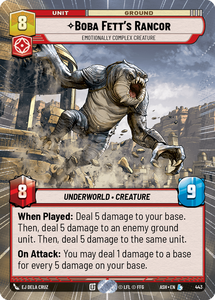 ⟡ Boba Fett's Rancor, Emotionally Complex Creature