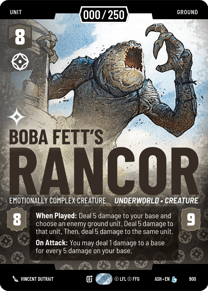 ⟡ Boba Fett's Rancor, Emotionally Complex Creature