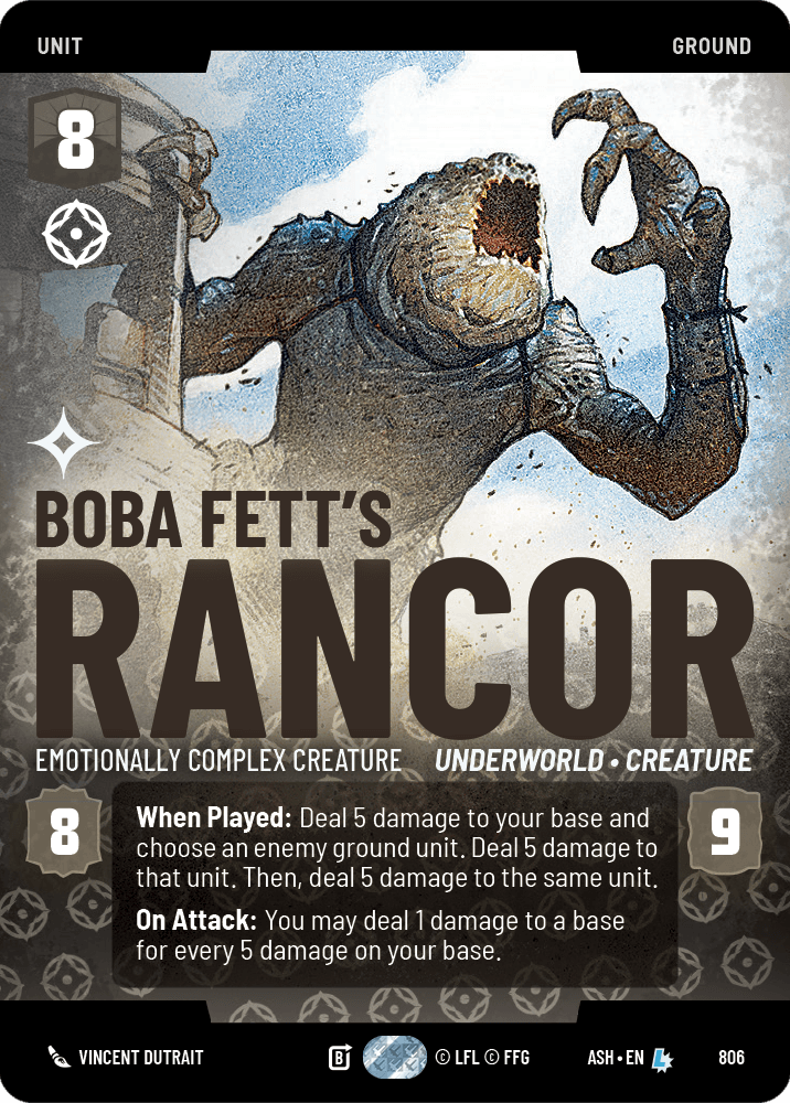⟡ Boba Fett's Rancor, Emotionally Complex Creature