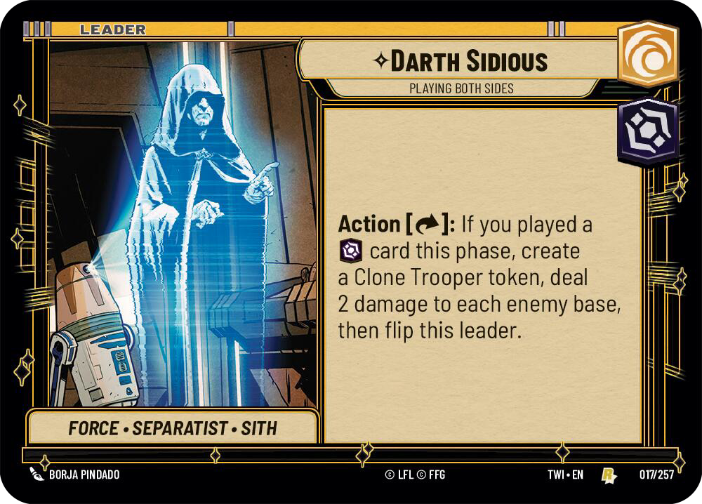 ⟡ Chancellor Palpatine, Playing Both Sides (back)