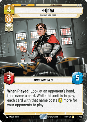 ⟡ Qi'ra, Playing Her Part