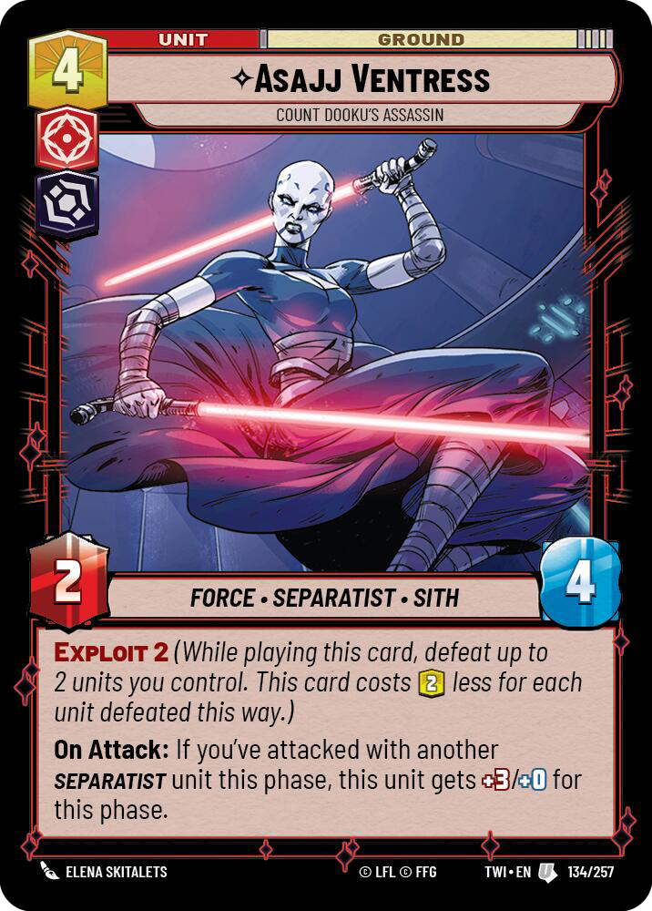 ⟡ Asajj Ventress, Count Dooku's Assassin