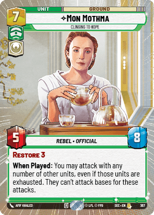 ⟡ Mon Mothma, Clinging to Hope