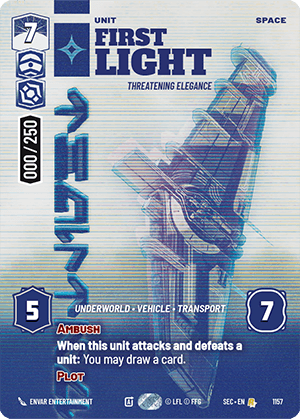 ⟡ First Light, Threatening Elegance