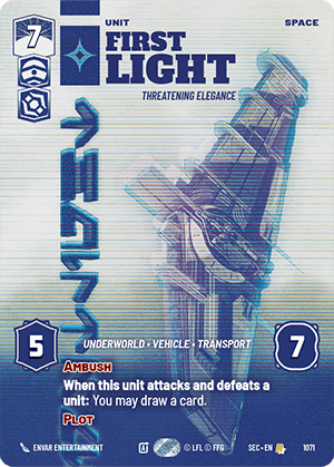 ⟡ First Light, Threatening Elegance