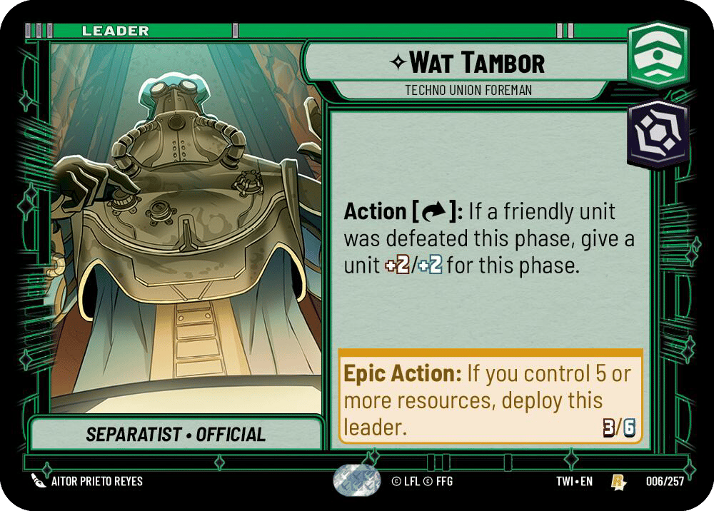 ⟡ Wat Tambor, Techno Union Foreman
