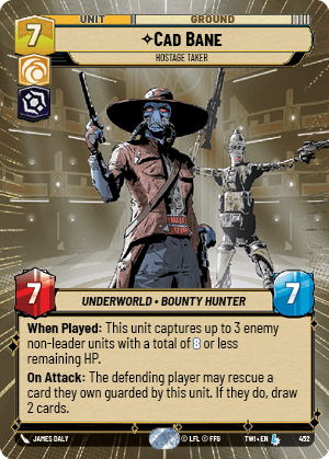 ⟡ Cad Bane, Hostage Taker