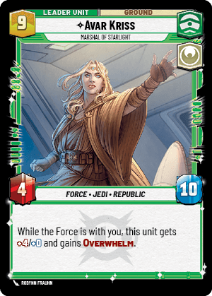 ⟡ Avar Kriss, Marshal of Starlight (back)