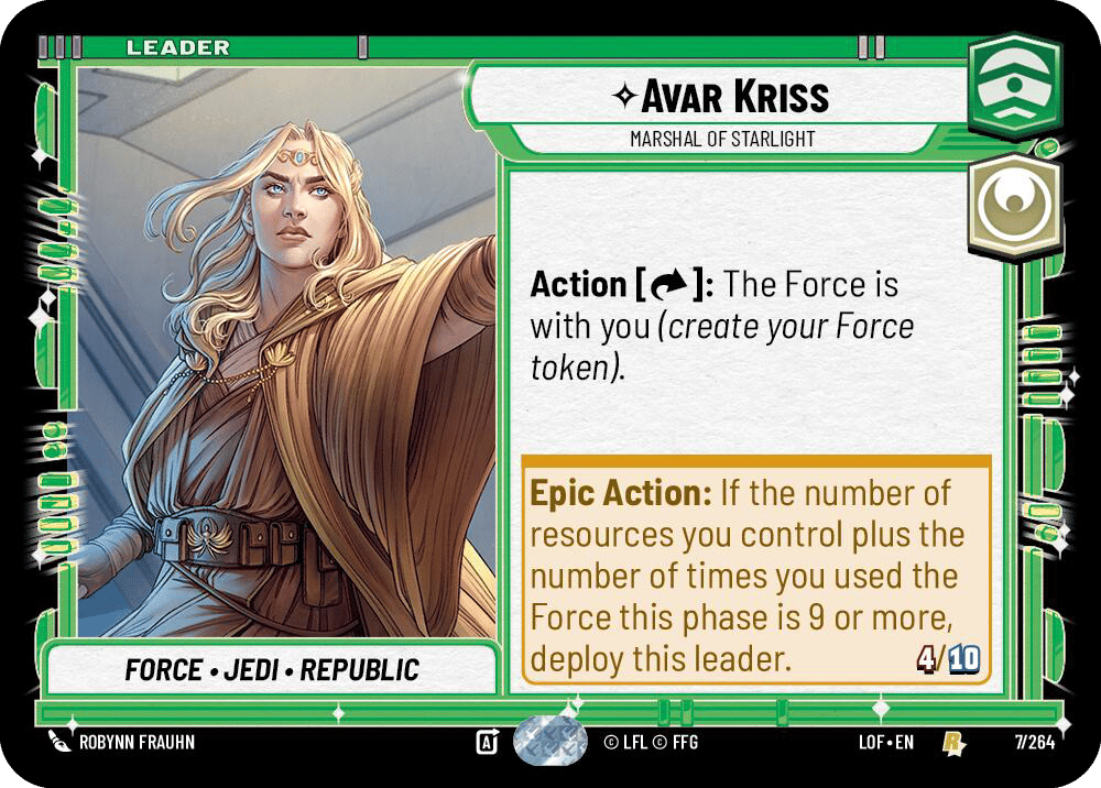 ⟡ Avar Kriss, Marshal of Starlight