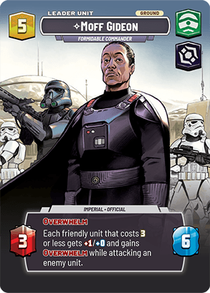 ⟡ Moff Gideon, Formidable Commander (back)