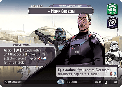 ⟡ Moff Gideon, Formidable Commander