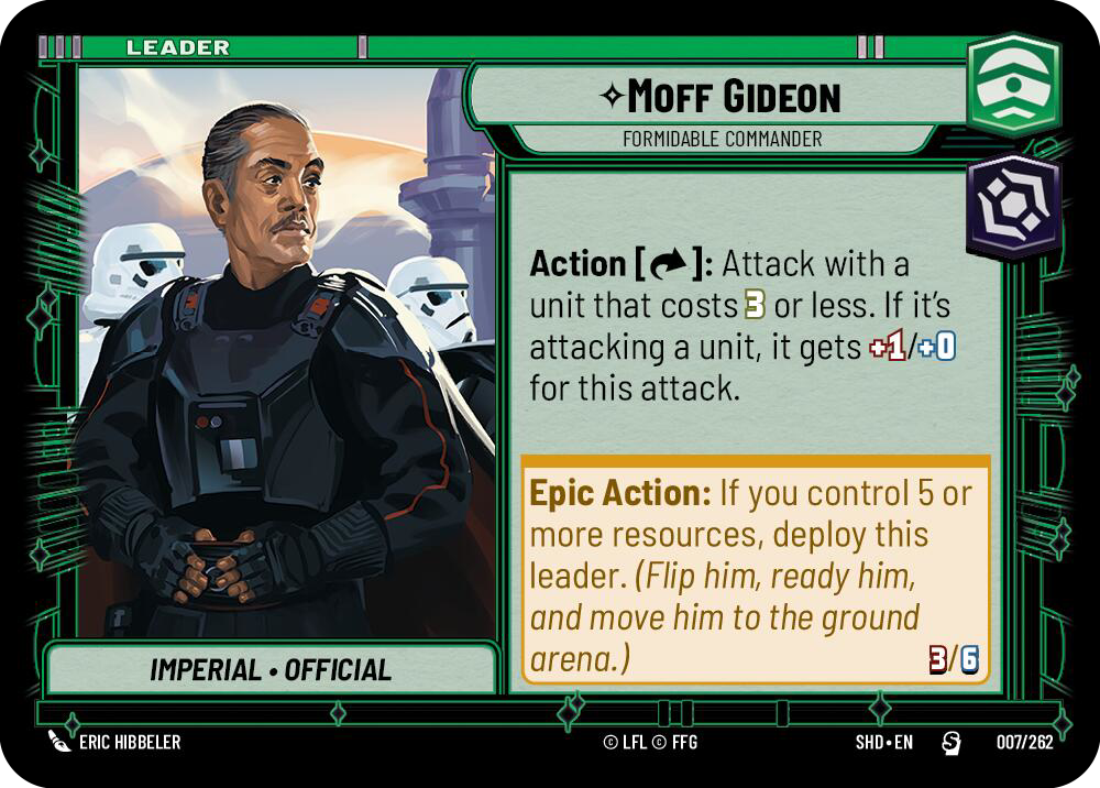 ⟡ Moff Gideon, Formidable Commander