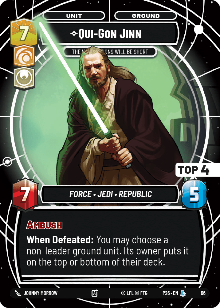 ⟡ Qui-Gon Jinn, The Negotiations Will Be Short