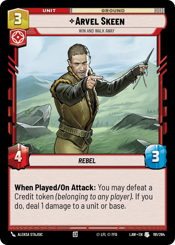 ⟡ Arvel Skeen, Win and Walk Away